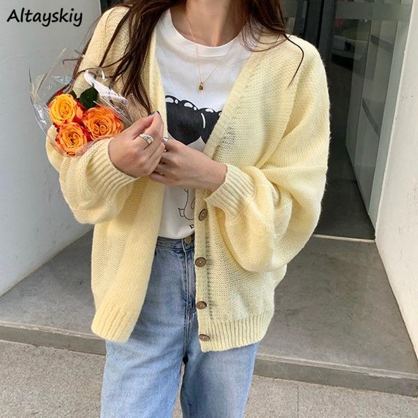 women's knits & tees women cardigan long sleeve v-neck loose knitted summer thin sweater solid leisure sun-proof outwear students all, White
women's knits & tees women cardigan long sleeve v-neck loose knitted summer thin sweater solid leisure sun-proof outwear students all, White
