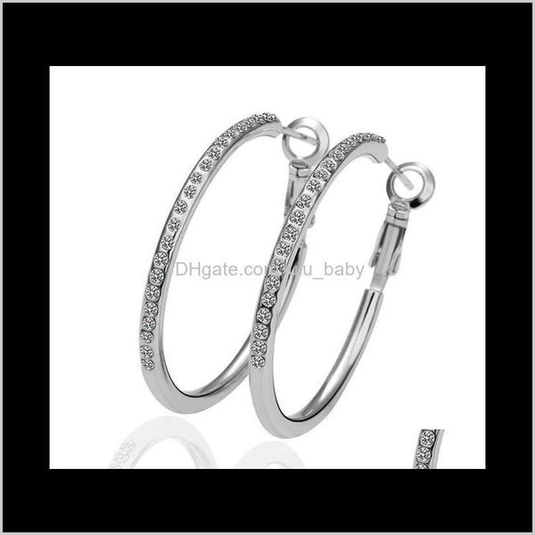 & hie drop delivery 2021 s 18k platinum/rose gold plated elegant 3cm hoop genuine austrian crystal fashion costume earrings jewelry wholesal, Golden;silver
& hie drop delivery 2021 s 18k platinum/rose gold plated elegant 3cm hoop genuine austrian crystal fashion costume earrings jewelry wholesal, Golden;silver