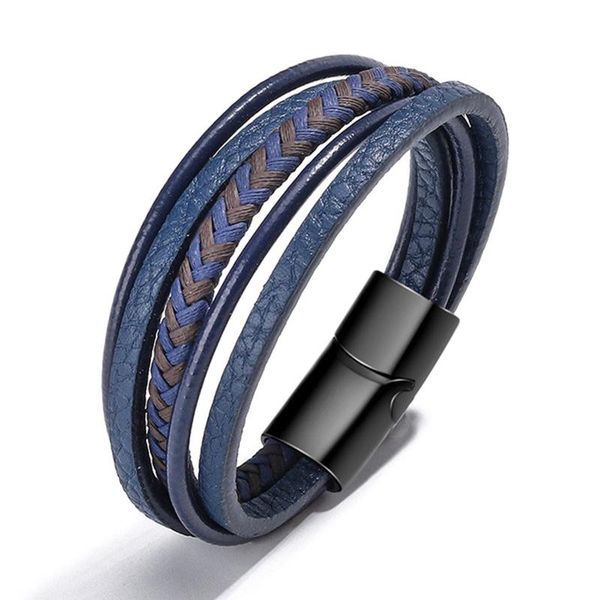charm bracelets vintage genuine pu leather men steel multilayer handmade braided rope for male female jewelry gift, Golden;silver
charm bracelets vintage genuine pu leather men steel multilayer handmade braided rope for male female jewelry gift, Golden;silver