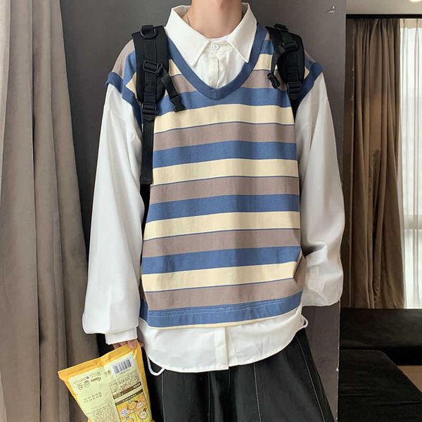 men's t-shirts fake two-piece hoodie fashion casual striped lapel sweatshirt men streetwear loose hip-hop pullover hoodies mens ho, White;black
men's t-shirts fake two-piece hoodie fashion casual striped lapel sweatshirt men streetwear loose hip-hop pullover hoodies mens ho, White;black
