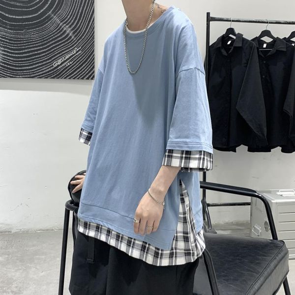 men's t-shirts hip hop street clothing 2021 summer fashion leisure brand 100% cotton t-shirt round neck plaid loose, White;black
men's t-shirts hip hop street clothing 2021 summer fashion leisure brand 100% cotton t-shirt round neck plaid loose, White;black