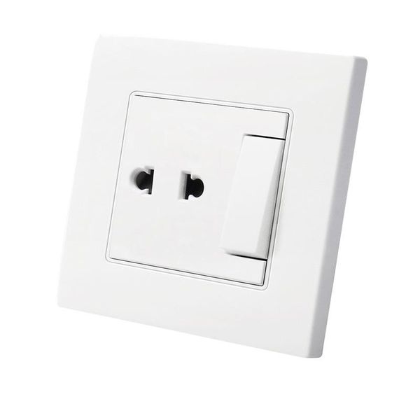 smart power plugs 2pcs wall outlet 2 hole universal socket with 1 gang way light switch white panel 86x90mm
smart power plugs 2pcs wall outlet 2 hole universal socket with 1 gang way light switch white panel 86x90mm