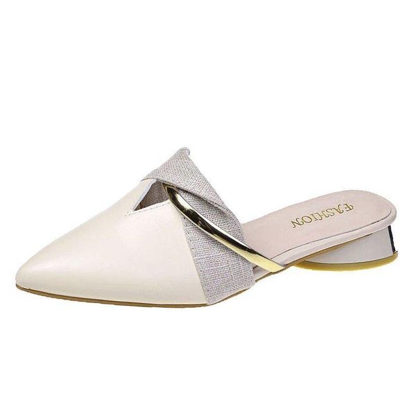 elegant low heel women mules summer pointed-toe ladies slippers slip on leisure office shoes beige pumps female, Black
elegant low heel women mules summer pointed-toe ladies slippers slip on leisure office shoes beige pumps female, Black