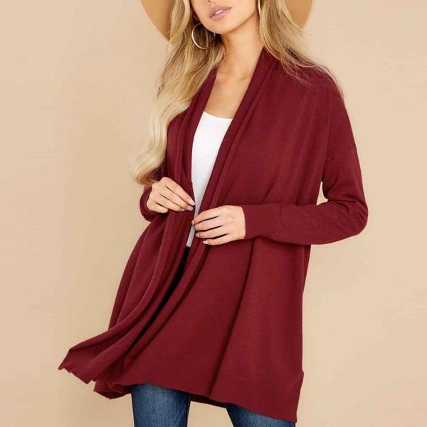 women's knits & tees solid color cardigan streetwear casual long sleeve office ladies elegant vestment femme, White
women's knits & tees solid color cardigan streetwear casual long sleeve office ladies elegant vestment femme, White