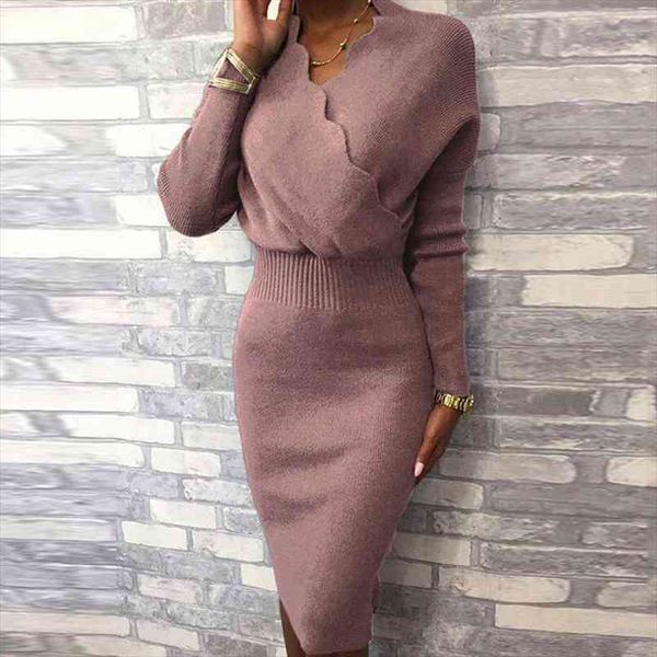 women wave v-neck solid party dress autumn winter long sleeve slim fit knee dress elegant office lady bodycon knitted, Black;gray
women wave v-neck solid party dress autumn winter long sleeve slim fit knee dress elegant office lady bodycon knitted, Black;gray