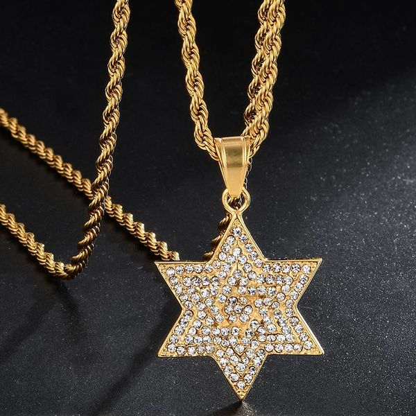 pendant necklaces d&z iced out bling hexagon star stainless steel pendants for men hip hop rapper jewelry boyfriend gift, Silver
pendant necklaces d&z iced out bling hexagon star stainless steel pendants for men hip hop rapper jewelry boyfriend gift, Silver