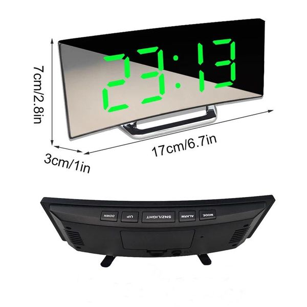 other clocks & accessories digital mirror led display alarm clock table temperature calendar snooze function with usb 1 pc 18.4x9.5x10 cm
other clocks & accessories digital mirror led display alarm clock table temperature calendar snooze function with usb 1 pc 18.4x9.5x10 cm