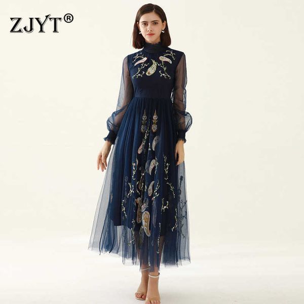runway fashion luxury embroidery long maxi mesh dress robe spring elegant women vintage celebrity party vestidos 210601, Black;gray
runway fashion luxury embroidery long maxi mesh dress robe spring elegant women vintage celebrity party vestidos 210601, Black;gray