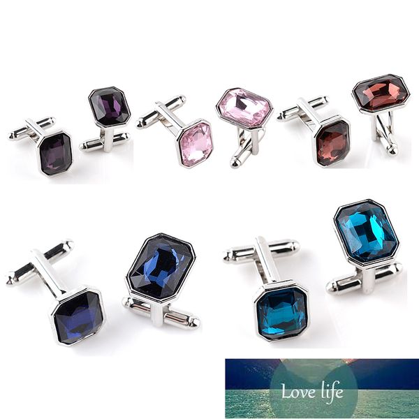 5 colors luxury blue purple cufflinks for men zircon insert shirts cuff links business lawyer cuff buttons jewelry  factory price expert des, Silver
5 colors luxury blue purple cufflinks for men zircon insert shirts cuff links business lawyer cuff buttons jewelry  factory price expert des, Silver