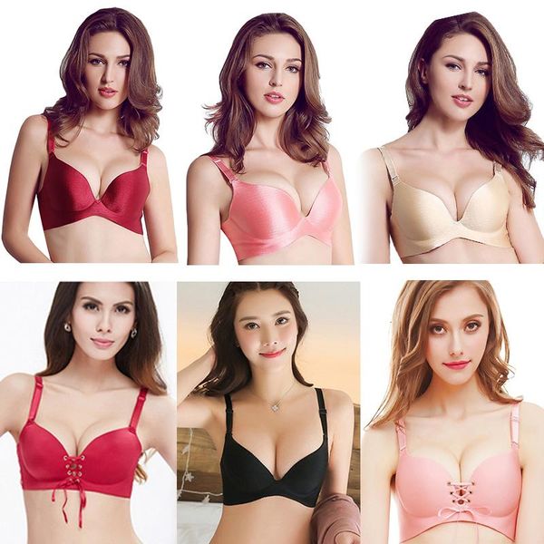 bras comfortable women lingerie seamless bra push up gather underwear bralette b-c cup size 34-38 ladies female brassiere, Red;black
bras comfortable women lingerie seamless bra push up gather underwear bralette b-c cup size 34-38 ladies female brassiere, Red;black