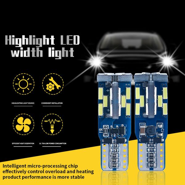 2x canbus w5w t10 led bulbs 4014 30 smd auto clearance license plate light parking lamps side interior light super bright white
2x canbus w5w t10 led bulbs 4014 30 smd auto clearance license plate light parking lamps side interior light super bright white