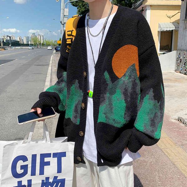 men's jackets winter fashion jacquard knitted shirt long sleeve loose male cardigan street casual black/white sweatercoat xfdu, Black;brown
men's jackets winter fashion jacquard knitted shirt long sleeve loose male cardigan street casual black/white sweatercoat xfdu, Black;brown