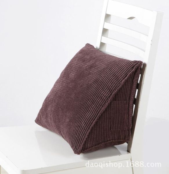 pillow corduroy triangle cushion office automobile seat backrest soft lumbar mat side pocket washable decoration home
pillow corduroy triangle cushion office automobile seat backrest soft lumbar mat side pocket washable decoration home