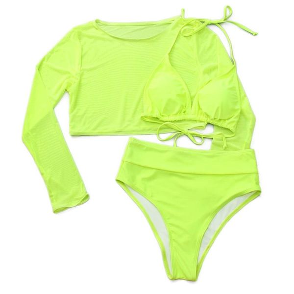 women 3pcs bikini swimsuit set halter bra thong with mesh long sleeve crop two-piece suits
women 3pcs bikini swimsuit set halter bra thong with mesh long sleeve crop two-piece suits