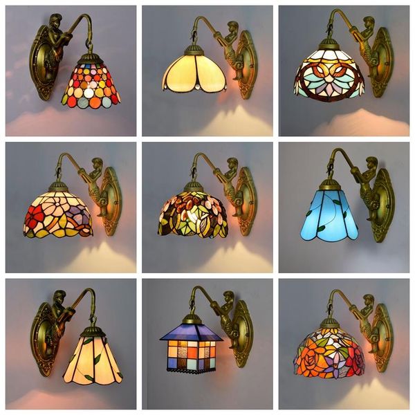 nordic tiffany wall lamp stained glass mirror front bedside aisle corridor balcony lamps for bedroom
nordic tiffany wall lamp stained glass mirror front bedside aisle corridor balcony lamps for bedroom