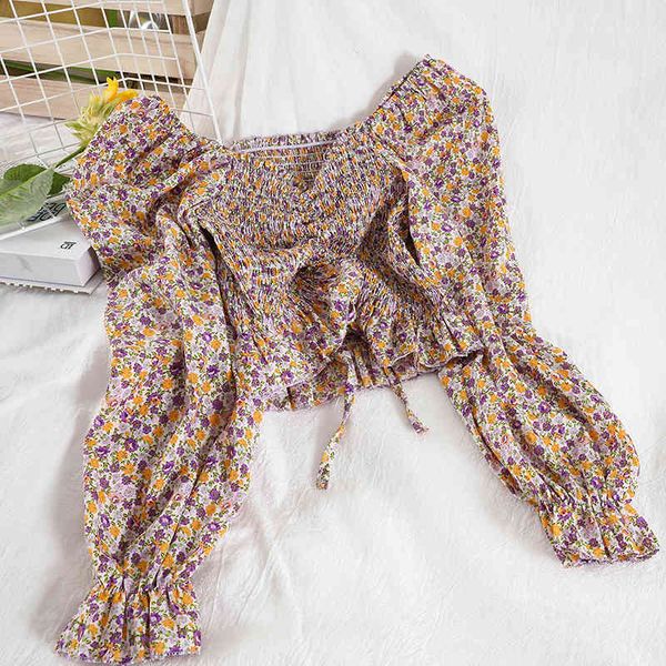 women vintage printed chiffon short shirt square collar long sleeve fashion spring summer mz987 210525, White
women vintage printed chiffon short shirt square collar long sleeve fashion spring summer mz987 210525, White