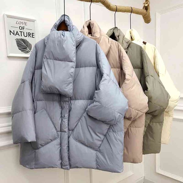 winter women 90% white duck down solid coat casual loose round neck thick warm parka snow outwear 210423, Black
winter women 90% white duck down solid coat casual loose round neck thick warm parka snow outwear 210423, Black