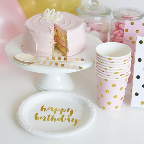 disposable dinnerware 8pc gril pink gold foil dot baby shower party tableware sets paper plate cups napkins snack gift bag supplies
disposable dinnerware 8pc gril pink gold foil dot baby shower party tableware sets paper plate cups napkins snack gift bag supplies