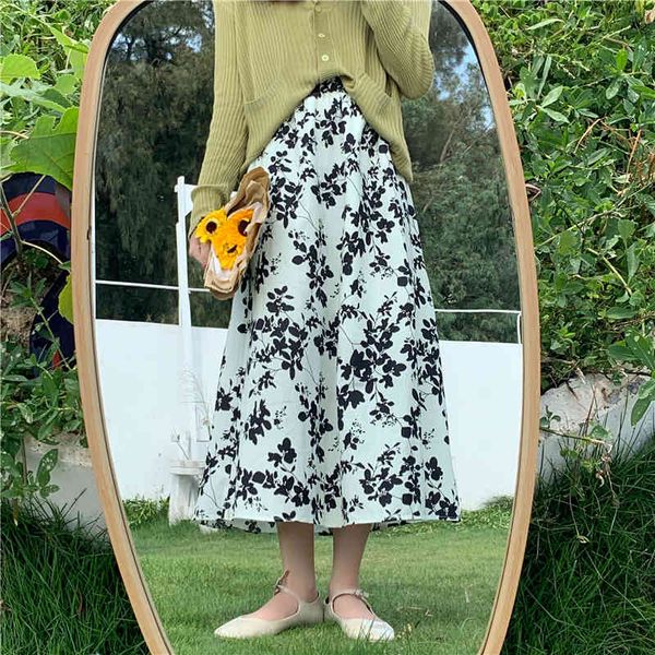 skirts fashion high waist floral maxi autumn vintage korean style skirts womens a-line long skirt female, Black
skirts fashion high waist floral maxi autumn vintage korean style skirts womens a-line long skirt female, Black