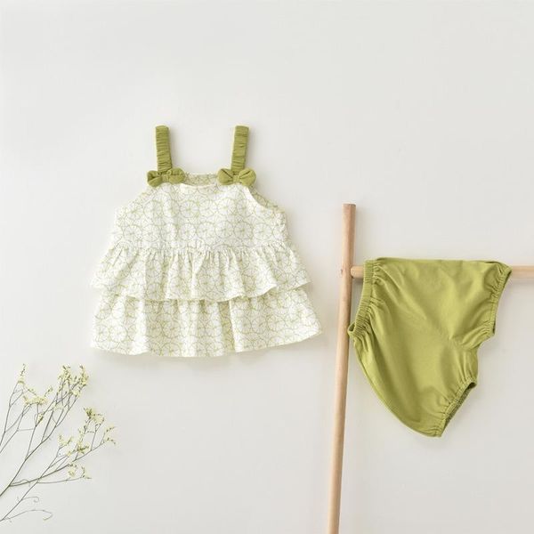 korean children's clothing girls spring and summer baby suit cute sling skirt sets, White
korean children's clothing girls spring and summer baby suit cute sling skirt sets, White