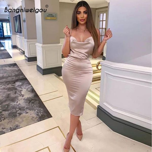bangniweigou strapless halter satin dress bodycon evening party dresses elegant sleeveless low back midi bandage vestidos casual, Black;gray
bangniweigou strapless halter satin dress bodycon evening party dresses elegant sleeveless low back midi bandage vestidos casual, Black;gray