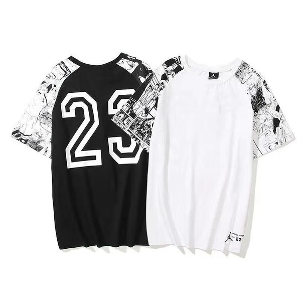 2021 trapeze brand short-sleeved round neck t shirt for men and women loose 23rd joint sports basketball uniform half sleeve, White;black
2021 trapeze brand short-sleeved round neck t shirt for men and women loose 23rd joint sports basketball uniform half sleeve, White;black