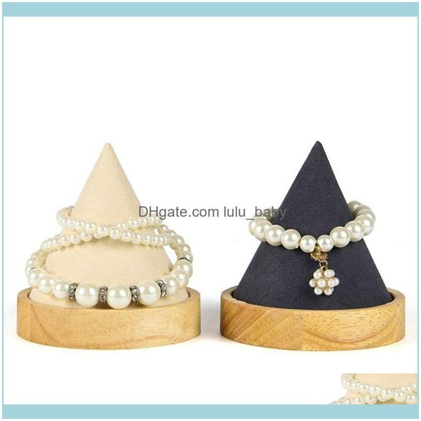 packaging & jewelrycone shape wooden bangle bracelet anklet jewelry display stand ring watch holder 652b pouches bags drop delivery 2021 yn, Pink;blue
packaging & jewelrycone shape wooden bangle bracelet anklet jewelry display stand ring watch holder 652b pouches bags drop delivery 2021 yn, Pink;blue