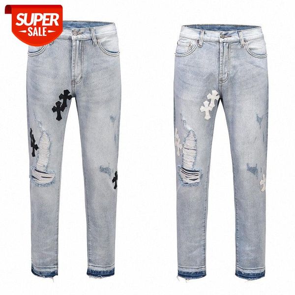 ins street brand cross patched leather hole washed old retro stretch casual jeans trousers pw7x, Black
ins street brand cross patched leather hole washed old retro stretch casual jeans trousers pw7x, Black