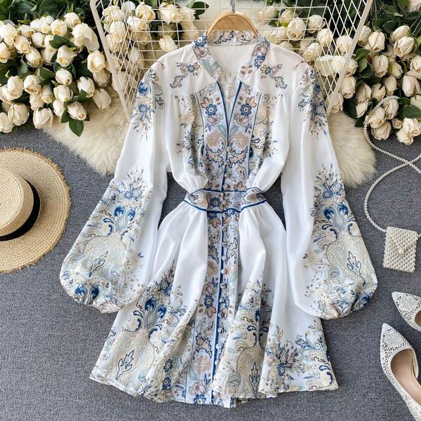 casual dresses zcwxm spring autumn dress women elegant 2021 runway fashion buttons v neck long lantern sleeve vintage print, Black;gray
casual dresses zcwxm spring autumn dress women elegant 2021 runway fashion buttons v neck long lantern sleeve vintage print, Black;gray