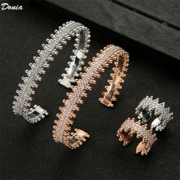 earrings & necklace donia jewelry explosions luxury copper inlaid zircon personality bracelet ring set fashion gift ladies, Silver
earrings & necklace donia jewelry explosions luxury copper inlaid zircon personality bracelet ring set fashion gift ladies, Silver
