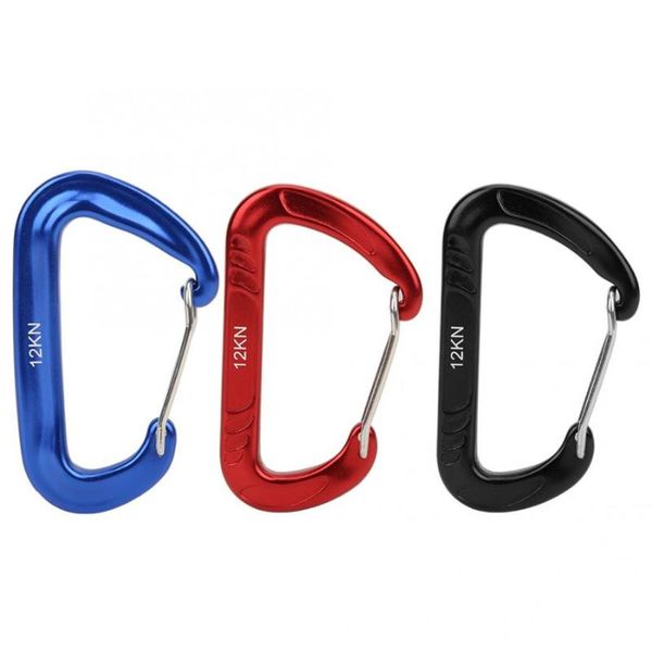 d-shape carabiner spring loaded gate snap hook quick link lock safety buckle locking for parachuting climbing equipment cords, slings and we
d-shape carabiner spring loaded gate snap hook quick link lock safety buckle locking for parachuting climbing equipment cords, slings and we