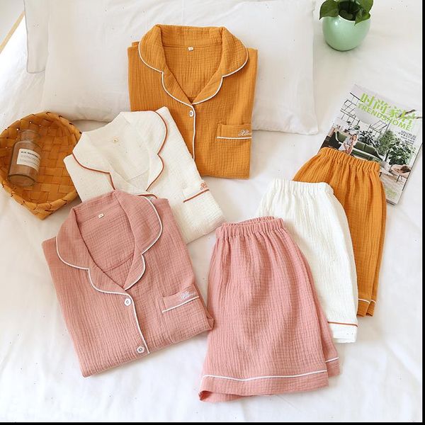 couple 100% cotton pajamas women sleepwear summer short sleeve shorts men home suit loose homewear female set, Black;red
couple 100% cotton pajamas women sleepwear summer short sleeve shorts men home suit loose homewear female set, Black;red