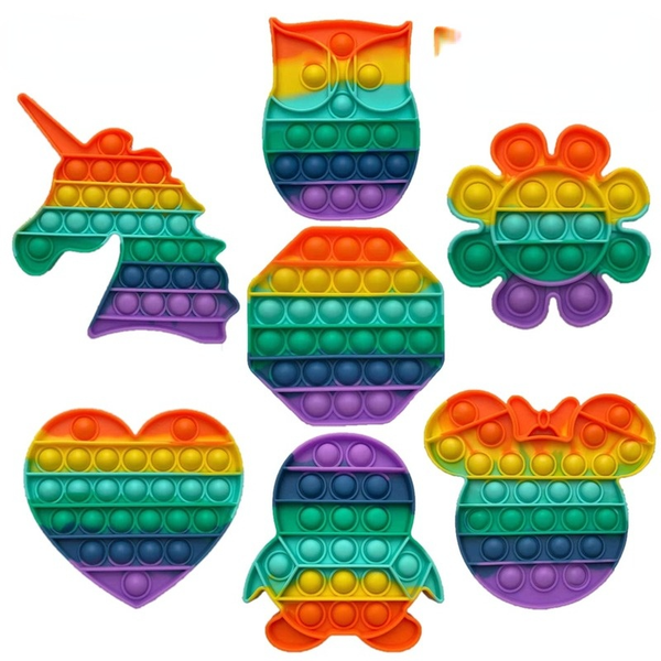 fidget reliver stress toy rainbow push bubble antistress toys adults & children sensory toys to relieve autism
fidget reliver stress toy rainbow push bubble antistress toys adults & children sensory toys to relieve autism