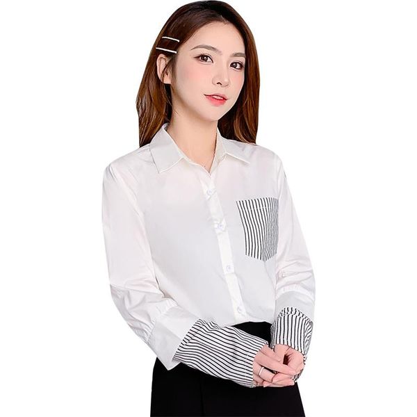 spring autumn chiffon shirt women's bottoming and loose stand collar versatile five sizes print long sleeve shirts blouses &, White
spring autumn chiffon shirt women's bottoming and loose stand collar versatile five sizes print long sleeve shirts blouses &, White
