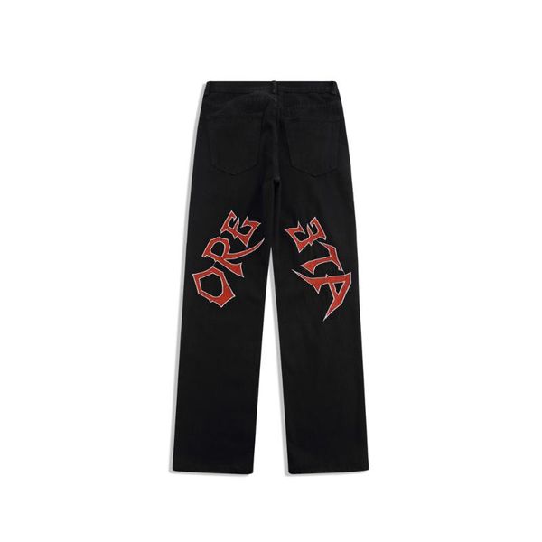 men's jeans eukaaru letter embroidered men hip hop streetwear denim fashion loose straight pants mens oversized trousers, Blue
men's jeans eukaaru letter embroidered men hip hop streetwear denim fashion loose straight pants mens oversized trousers, Blue