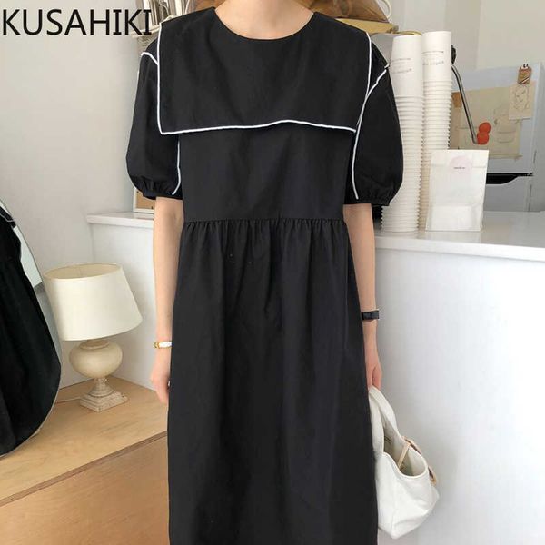 kusahiki korean chic summer woman dress sailor collar puff sleeve dresses high waist a-line sweet vestidos mujer 6h867 210602, Black;gray
kusahiki korean chic summer woman dress sailor collar puff sleeve dresses high waist a-line sweet vestidos mujer 6h867 210602, Black;gray