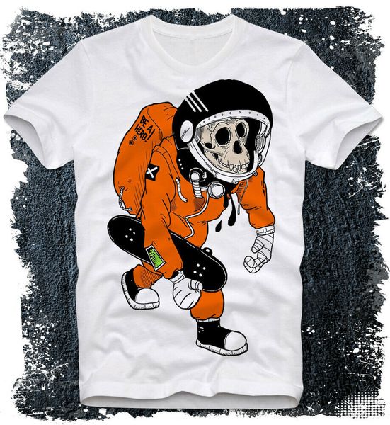 T-Shirt Skate Skater Astronaut Monkey skateboard thrasher punk Rebel Vector Art, White;black
T-Shirt Skate Skater Astronaut Monkey skateboard thrasher punk Rebel Vector Art, White;black
