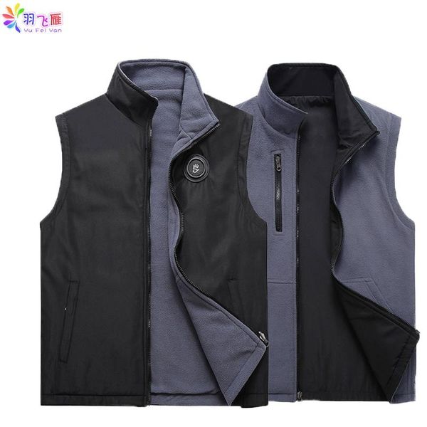 men's vests autumn winter mens sleeveless vest casual warm fleece solid black waistcoat jacket gilet campera hombre, Black;white
men's vests autumn winter mens sleeveless vest casual warm fleece solid black waistcoat jacket gilet campera hombre, Black;white