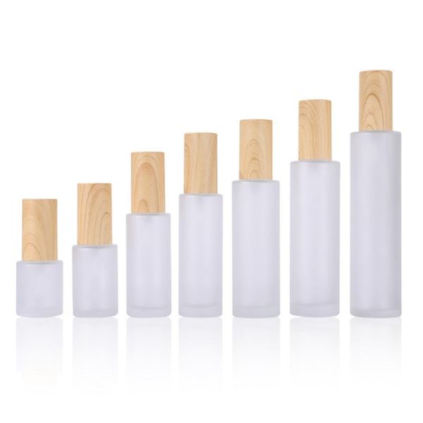 2021 20ml~120ml frost glass lotion spray bottles 50ml empty matte emulsion liquid bottle with wood lines plastic cap
2021 20ml~120ml frost glass lotion spray bottles 50ml empty matte emulsion liquid bottle with wood lines plastic cap