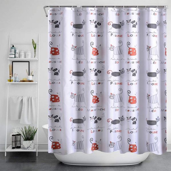 fuwatacchi cartoon cute cat shower curtain bathroom frabic waterproof with hooks home decoration curtains
fuwatacchi cartoon cute cat shower curtain bathroom frabic waterproof with hooks home decoration curtains