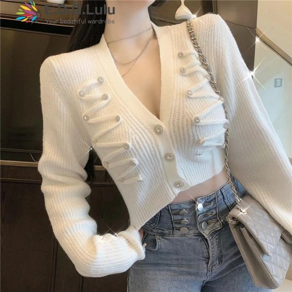 women's jackets edglulu women knitted cardigan 2021 autumn v-neck long sleeve button sweater casual solid female 1203, Black;brown
women's jackets edglulu women knitted cardigan 2021 autumn v-neck long sleeve button sweater casual solid female 1203, Black;brown