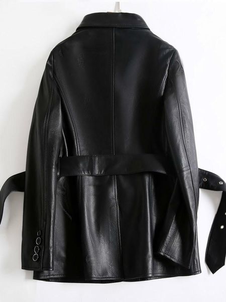 women's leather & faux streetwear 100% real sheepskin coat female fashion winter jacket women genuine elegant ladies clothes 1909, Black
women's leather & faux streetwear 100% real sheepskin coat female fashion winter jacket women genuine elegant ladies clothes 1909, Black