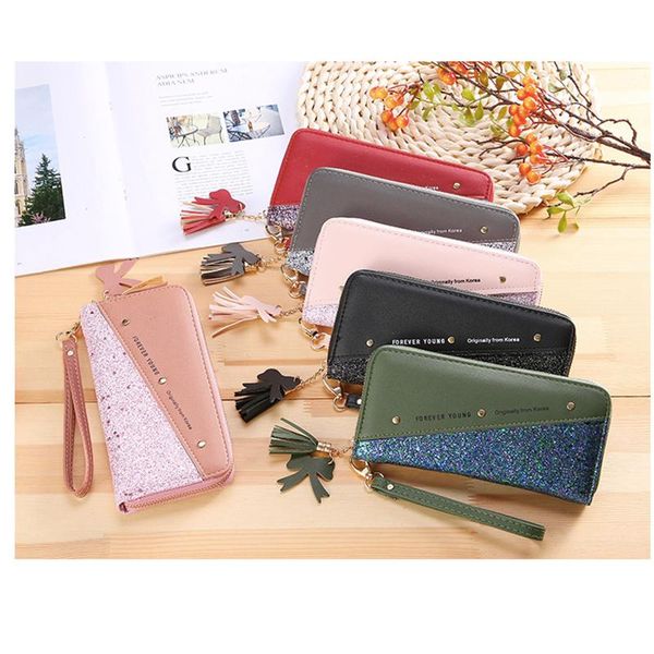 wallets fashion glitter patchwork long wallet pu leather sparking luxury women's clutch wristlet purse ladies card holder zipper, Red;black
wallets fashion glitter patchwork long wallet pu leather sparking luxury women's clutch wristlet purse ladies card holder zipper, Red;black