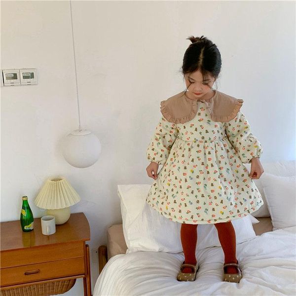 girl's dresses 2021 autumn and winter kids clothes girls dress bear print princess fashion thicken children one piece, Red;yellow
girl's dresses 2021 autumn and winter kids clothes girls dress bear print princess fashion thicken children one piece, Red;yellow