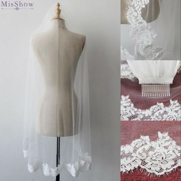 bridal veils white ivory fingertip wedding veil with comb lace edge short accessories 2021 voile mariage, Black
bridal veils white ivory fingertip wedding veil with comb lace edge short accessories 2021 voile mariage, Black