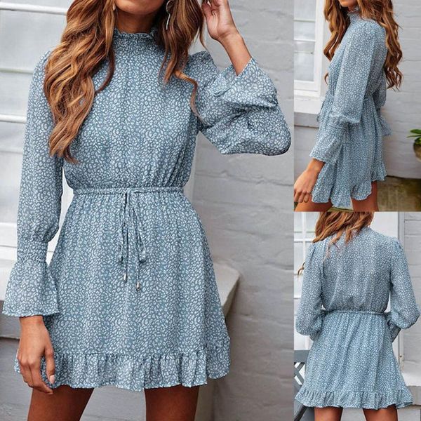 fashion elegant mini dresses women casual ruffles print turtlenck long sleeve bandage dress spring autumn party, Black;gray
fashion elegant mini dresses women casual ruffles print turtlenck long sleeve bandage dress spring autumn party, Black;gray