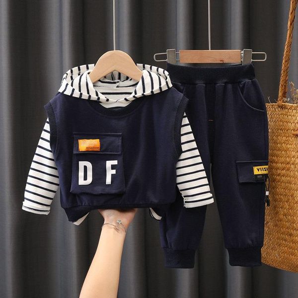 clothing sets baby girls boys 3pcs cartoon 2021 spring children vest strips hoodies pants tracksuits kids clothes sport suit, White
clothing sets baby girls boys 3pcs cartoon 2021 spring children vest strips hoodies pants tracksuits kids clothes sport suit, White