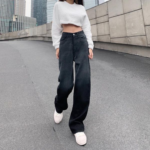 women fashion elegant staright high waist jeans ladies wide leg trousers female long regular denim pants women's, Blue
women fashion elegant staright high waist jeans ladies wide leg trousers female long regular denim pants women's, Blue