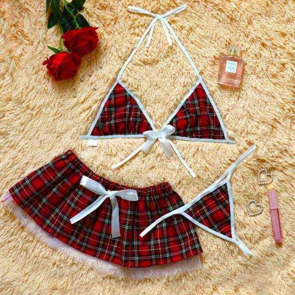 new underwear temptation plaid skirt passion mesh bow red underwear fun underwear for valentine's day 211203, Black;white
new underwear temptation plaid skirt passion mesh bow red underwear fun underwear for valentine's day 211203, Black;white