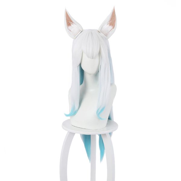 game lol ahri cosplay wigs spirit blossom blue mixed white long straight heat resistant synthetic hair wig, Black
game lol ahri cosplay wigs spirit blossom blue mixed white long straight heat resistant synthetic hair wig, Black